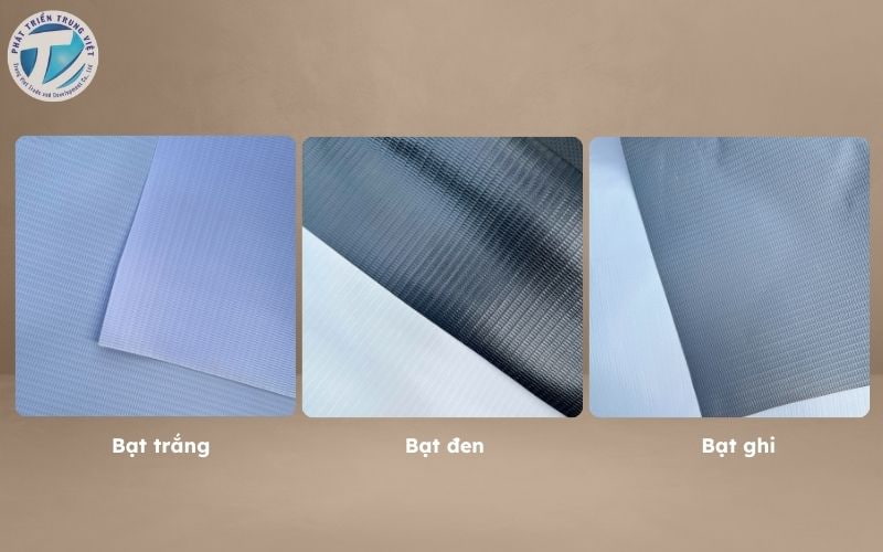 Bạt hiflex trắng, đen, ghi